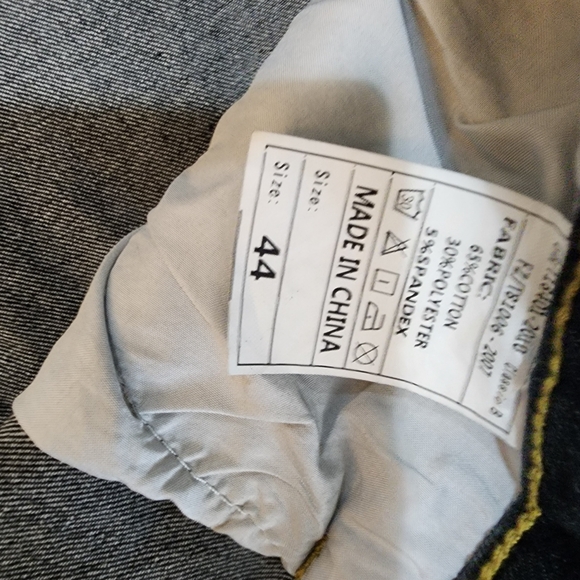 Men's Frayed Distressed Blue Jean Shorts 44 - Picture 5 of 5